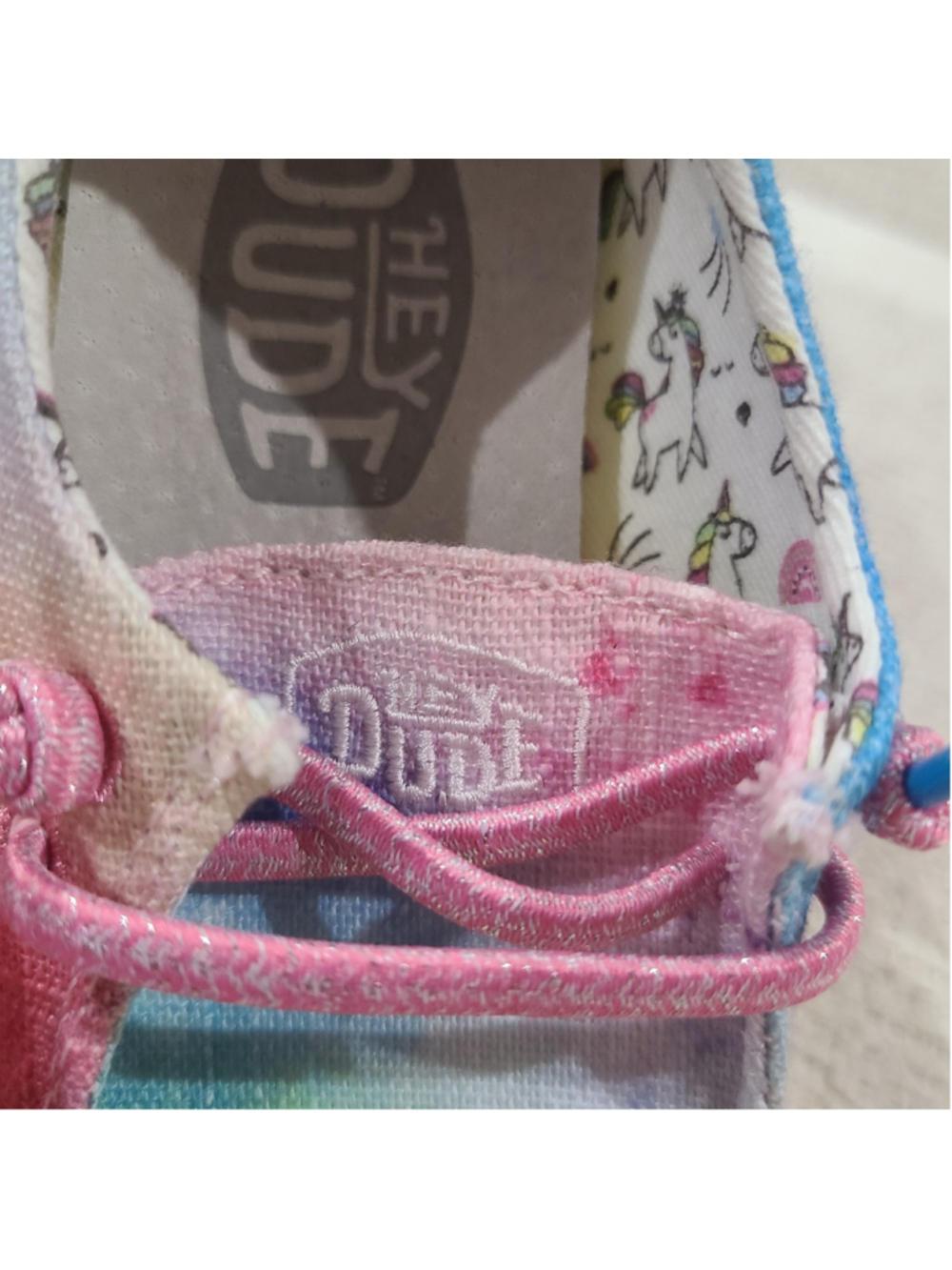 NEW Hey Dude Girls Toddler K7 Wendy Dreamer Magic Casual Shoes Multicolor - Picture 3 of 10
